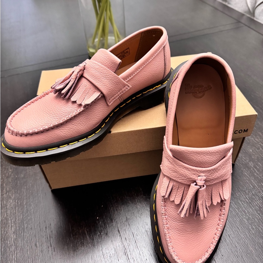 Dr. Martens Pink Leather Loafers
